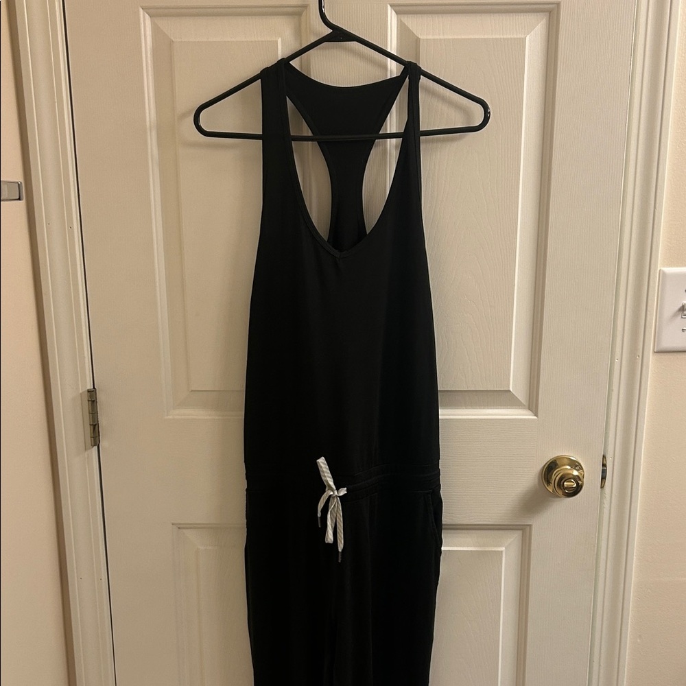 Vuori Black Razorback/Sleeveless Jumpsuit